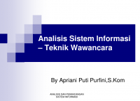Image of Analisis Sistem Informasi – Teknik Wawancara