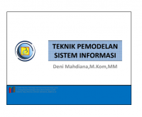 TEKNIK PEMODELAN
SISTEM INFORMASI