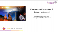 Image of Keamanan Komputer &

Sistem Informasi
