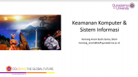 Keamanan Komputer &

Sistem Informasi