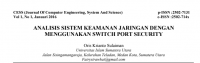 Image of ANALISIS SISTEM KEAMANAN JARINGAN DENGAN
MENGGUNAKAN SWITCH PORT SECURITY