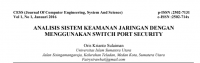 ANALISIS SISTEM KEAMANAN JARINGAN DENGAN
MENGGUNAKAN SWITCH PORT SECURITY