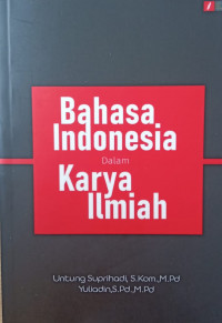 Bahasa Indonesia Dalam Karya Ilmiah