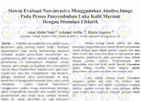 Image of Sistem Evaluasi Non-invasive Menggunakan Analisa Image
Pada Proses Penyembuhan Luka Kulit Marmut

Dengan Stimulasi Elektrik