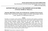 KONSEP DESAIN ALAT TRANSPORTASI ELEKTRIK

UNTUK TEMPAT WISATA