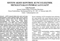 SISTEM AKSES KONTROL KUNCI ELEKTRIK
MENGGUNAKAN PEMBACAAN E-KTP