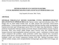 OPTIMASI PERAWATAN SISTEM ELEKTRIK

UNTUK MEMPERTAHANKAN KELANGSUNGAN OPERASI RSG-GAS