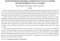Image of SISTEM INFORMASI PRAKIRAAN KEBUTUHAN TENAGA LISTRIK

SISTEM DISTRIBUSI TENAGA LISTRIK