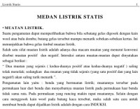 MEDAN LISTRIK STATIS