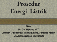 Prosedur
Energi Listrik