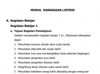 MODUL RANGKAIAN LISTRIK