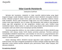 Sifat Listrik Dielektrik