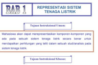 Image of REPRESENTASI SISTEM
TENAGA LISTRIK