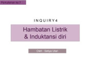 Hambatan Listrik
& Induktansi diri