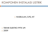Image of KOMPONEN INSTALASI LISTRIK