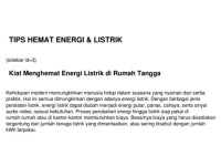Image of TIPS HEMAT ENERGI & LISTRIK