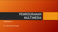 PEMROGRAMAN
MULTIMEDIA