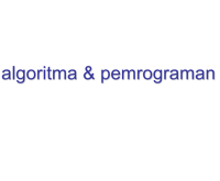 algoritma & pemrograman