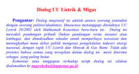 Image of Dialog UU Listrik & Migas