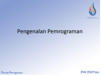 Pengenalan Pemrograman