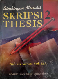 Bimbingan Menulis Skripsi Thesis