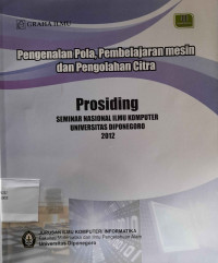 Pengenalan Pola, Pembelajaran Mesin dan Pengolahan Citra