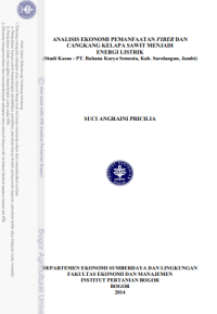 Image of ANALISIS EKONOMI PEMANFAATAN FIBER DAN
CANGKANG KELAPA SAWIT MENJADI

ENERGI LISTRIK