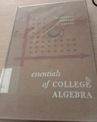 Image of essentials of college algebra