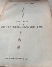 English For Senior Technical School