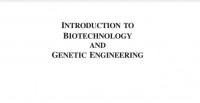 Introduction to biotechnology and genetic engineering