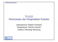 Image of Perencanaan dan Pengendalian Produksi