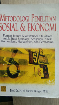 Image of METODOLOGI PENELITIAN SOSIAL & EKONOMI