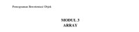 MODUL 3
ARRAY