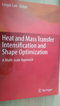 Image of HEAT AND MASS TRANSFER INTENSIFICATION AND SHAPE OPTIMIZATION