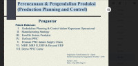 E-BOOK Perencanaan & Pengendalian Produksi (Production Planning and Control)