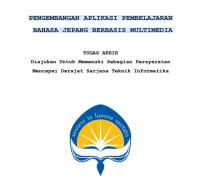Image of PENGEMBANGAN APLIKASI PEMBELAJARAN
BAHASA JEPANG BERBASIS MULTIMEDIA