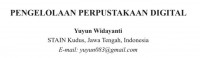 Image of PENGELOLAAN PERPUSTAKAAN DIGITAL
