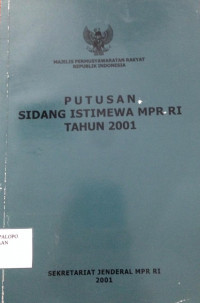 Putusan Sidang Istimewa MPR RI