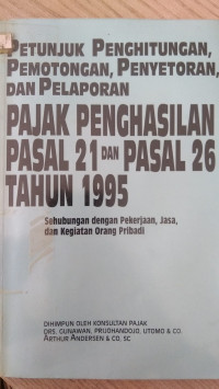 PETUNJUK PENGHITUNGAN,PEMOTONGAN,PENYETORAN,DAN PELAPORAN