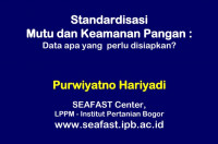 Image of STANDARISASI MUTU DAN KEAMANAN PANGAN