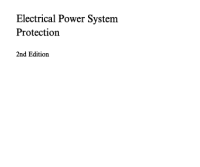 Electrical Power System
Protection