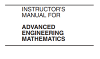 Image of INSTRUCTOR’S
MANUAL FOR

ADVANCED
ENGINEERING
MATHEMATICS