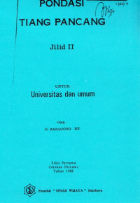 Image of PONDASI TIANG PANCANG