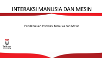 Image of Interaksi Manusia dan Mesin