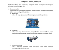 Komponen Mesin  Pendingin