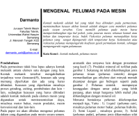 Mengenal Pelumas Pada Mesin