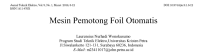 Image of Mesin Pemotong Foil Otomatis