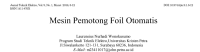 Mesin Pemotong Foil Otomatis