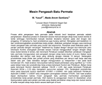 Image of Mesin Pengasah Batu Permata