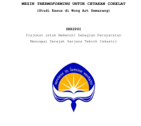 Image of Mesin Themoforming Untuk Cetakan Coklat